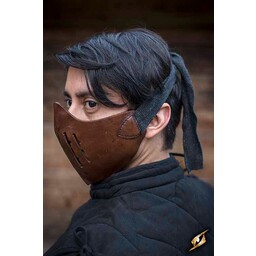 Leather Mempo half mask, brown - Celtic Webmerchant