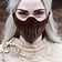 Epic Armoury Leather Mempo half mask, red - Celtic Webmerchant