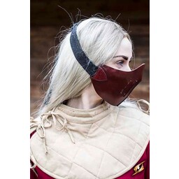 Demi-masque en cuir Mempo, rouge - Celtic Webmerchant