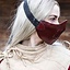 Demi-masque en cuir Mempo, rouge - Celtic Webmerchant