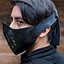 Demi-masque en cuir Mempo, noir - Celtic Webmerchant