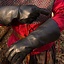 Gants médiévaux en cuir, noirs - Celtic Webmerchant