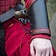 Epic Armoury Leren onderarmbeschermers Warrior, zwart-rood, paar - Celtic Webmerchant