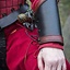 Guanti di pelle Warrior, nero-rosso, coppia - Celtic Webmerchant