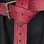 Leather belt Aruthia, red - Celtic Webmerchant