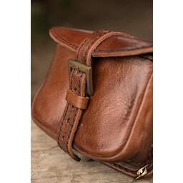 Læderbæltepose Agostino, brun - Celtic Webmerchant