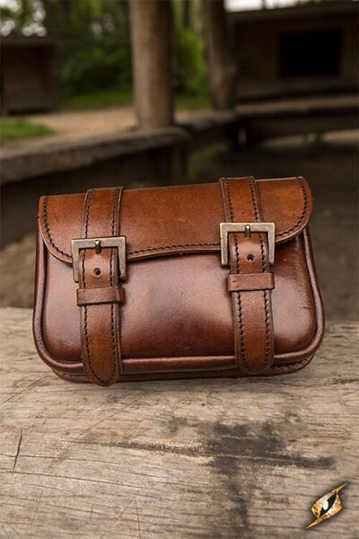 Cinturón de cuero bolso Niccola, marrón - Celtic Webmerchant