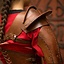 Leather shoulder armor, brown - Celtic Webmerchant