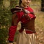 Leather shoulder armor, brown - Celtic Webmerchant