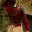 Leather shoulder armor, brown - Celtic Webmerchant