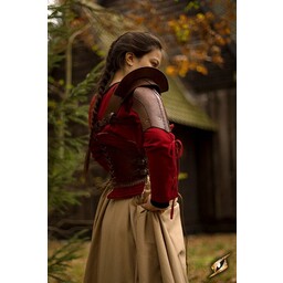 Armure d'épaule en cuir, marron - Celtic Webmerchant