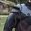 Leather shoulder armor, black - Celtic Webmerchant