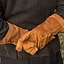 Läder kämpar handskar mocka, brun - Celtic Webmerchant