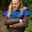 Læder Viking armbeskyttere i plade, brun, par - Celtic Webmerchant