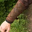 Cuir vambraces Viking, brun, paire - Celtic Webmerchant