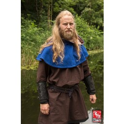 Læder Viking armbeskyttere i plade, sort, par - Celtic Webmerchant