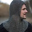 Chainmail coif Alaric, 9 mm - Celtic Webmerchant