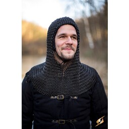 Chainmail coif Alaric, bronsat 9 mm - Celtic Webmerchant