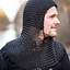 Chainmail coif Alaric, bronzed 9 mm - Celtic Webmerchant