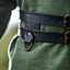 Double belt Ubbe, black - Celtic Webmerchant