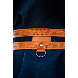 Double belt Ubbe, brown - Celtic Webmerchant