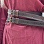 Double ceinture Ubbe, marron foncé - Celtic Webmerchant