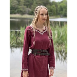 Doppelter Wikinger Gürtel Floki, dunkelbraun - Celtic Webmerchant