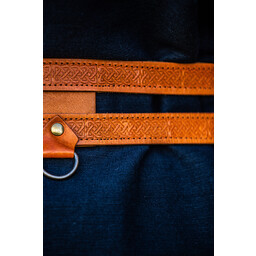 Double ceinture Viking Floki, marron - Celtic Webmerchant