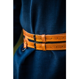 Double ceinture Viking Floki, marron - Celtic Webmerchant