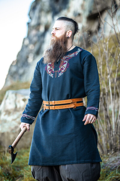 Doppia cintura vichinga Floki, marrone - Celtic Webmerchant
