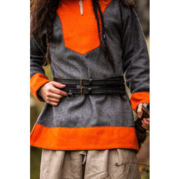 Doppia cintura vichinga Floki, nera - Celtic Webmerchant