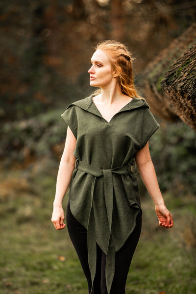 Ranger tunika Aldon, grön - Celtic Webmerchant