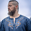 Viking tunic Snorri, grey-blue - Celtic Webmerchant