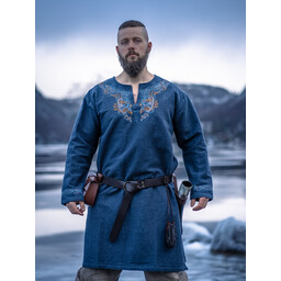 Viking tunic Snorri, grey-blue - Celtic Webmerchant