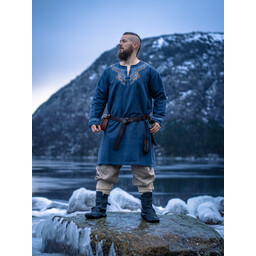 Wikingertunika Snorri, graublau - Celtic Webmerchant