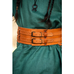 Viking belt Sif, light brown - Celtic Webmerchant