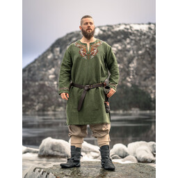 Túnica vikinga Snorri, verde - Celtic Webmerchant