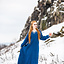 Early medieval dress Aelswith, blue - Celtic Webmerchant