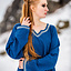 Vestido de la Alta Edad Media Aelswith, azul - Celtic Webmerchant