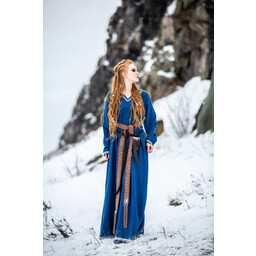 Frühmittelalterkleid Aelswith, blau - Celtic Webmerchant