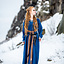 Early medieval dress Aelswith, blue - Celtic Webmerchant