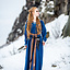 Frühmittelalterliches Kleid Aelswith, blau - Celtic Webmerchant