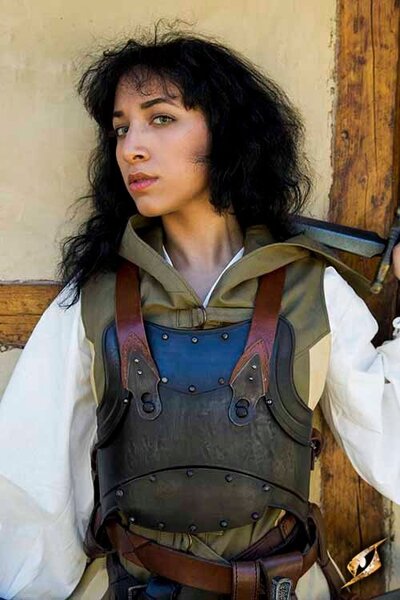 Merc Stahl-Leder-Kürass, bronziert - Celtic Webmerchant