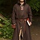 Epic Armoury Medieval robe Benedict, brown - Celtic Webmerchant