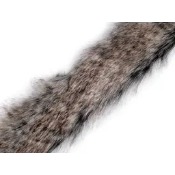 Artificial fur trim for clothing, 1 meter, dark - Celtic Webmerchant