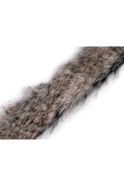 Garniture de fourrure artificielle pour les vêtements, 1 mètre, sombre - Celtic Webmerchant