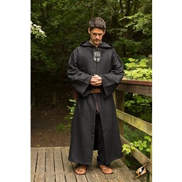 Medieval robe Benedict, sort - Celtic Webmerchant