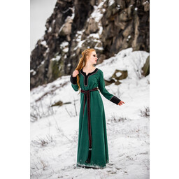 Vestido vikingo Lagertha, verde - Celtic Webmerchant