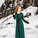 Leonardo Carbone Viking dress Lagertha, green - Celtic Webmerchant