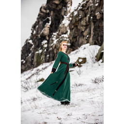 Vestido vikingo Lagertha, verde - Celtic Webmerchant